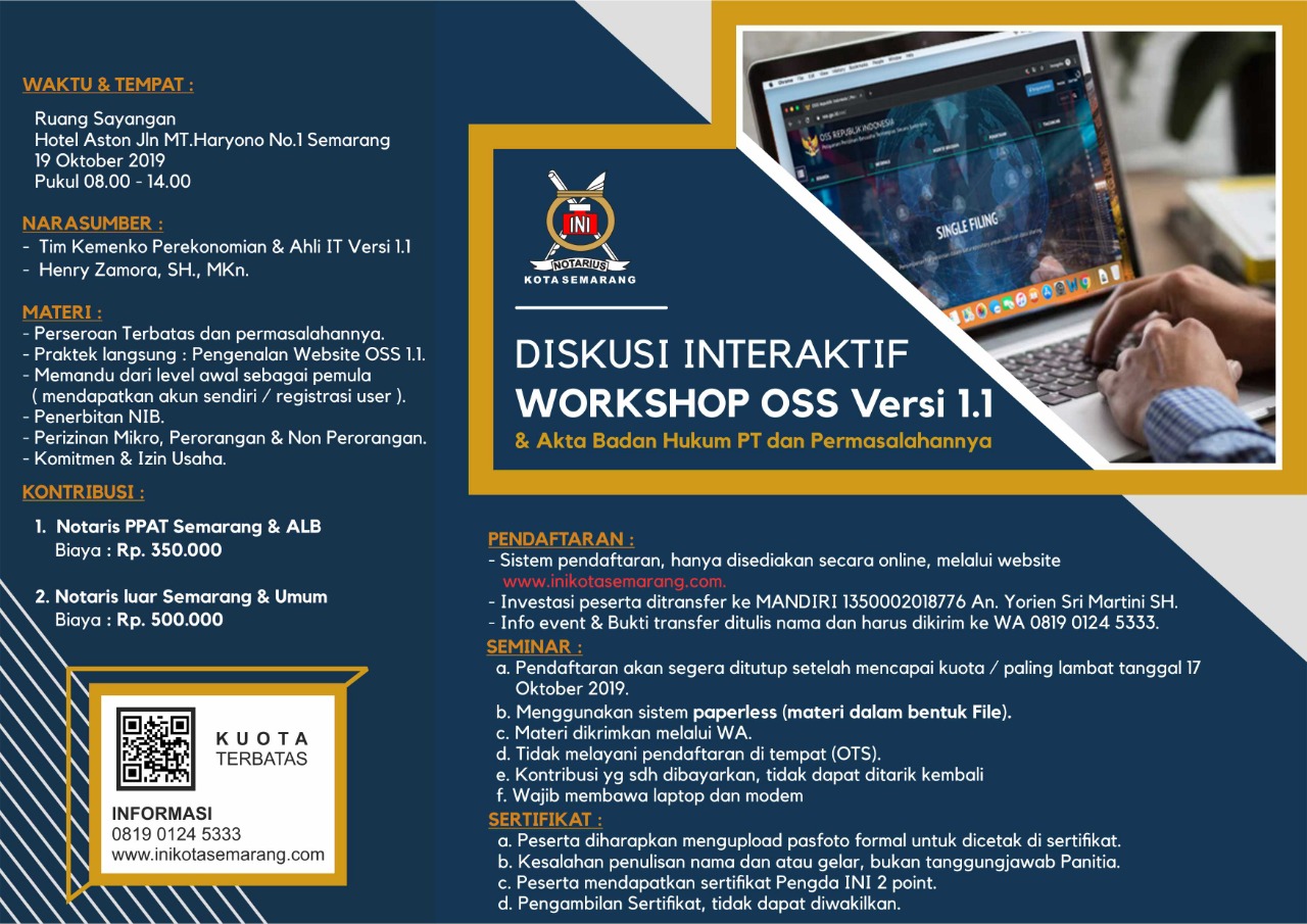 DISKUSI INTERAKTIF WORKSHOP OSS Versi 1.1