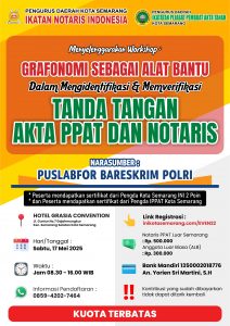PUSLABFOR BARESKRIM POLRI NOTARIS PPAT AKTA TANDA TANGAN SEMINAR