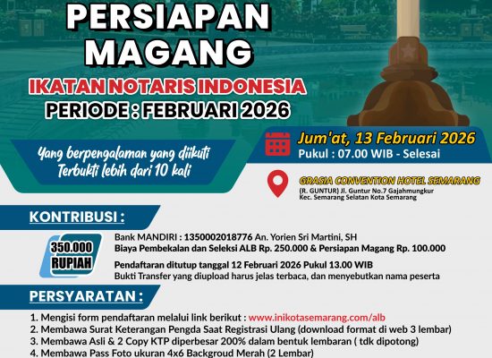 SELEKSI ALB PENGDA KOTA SEMARANG IKATAN NOTARIS INDONESIA