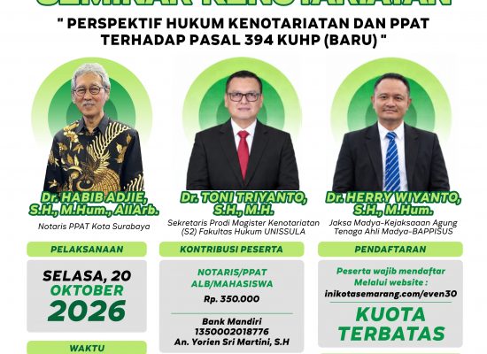 Perspektif Hukum Kenotariatan dan PPAT Terhadap Pasal 394 KUHP (Baru)
